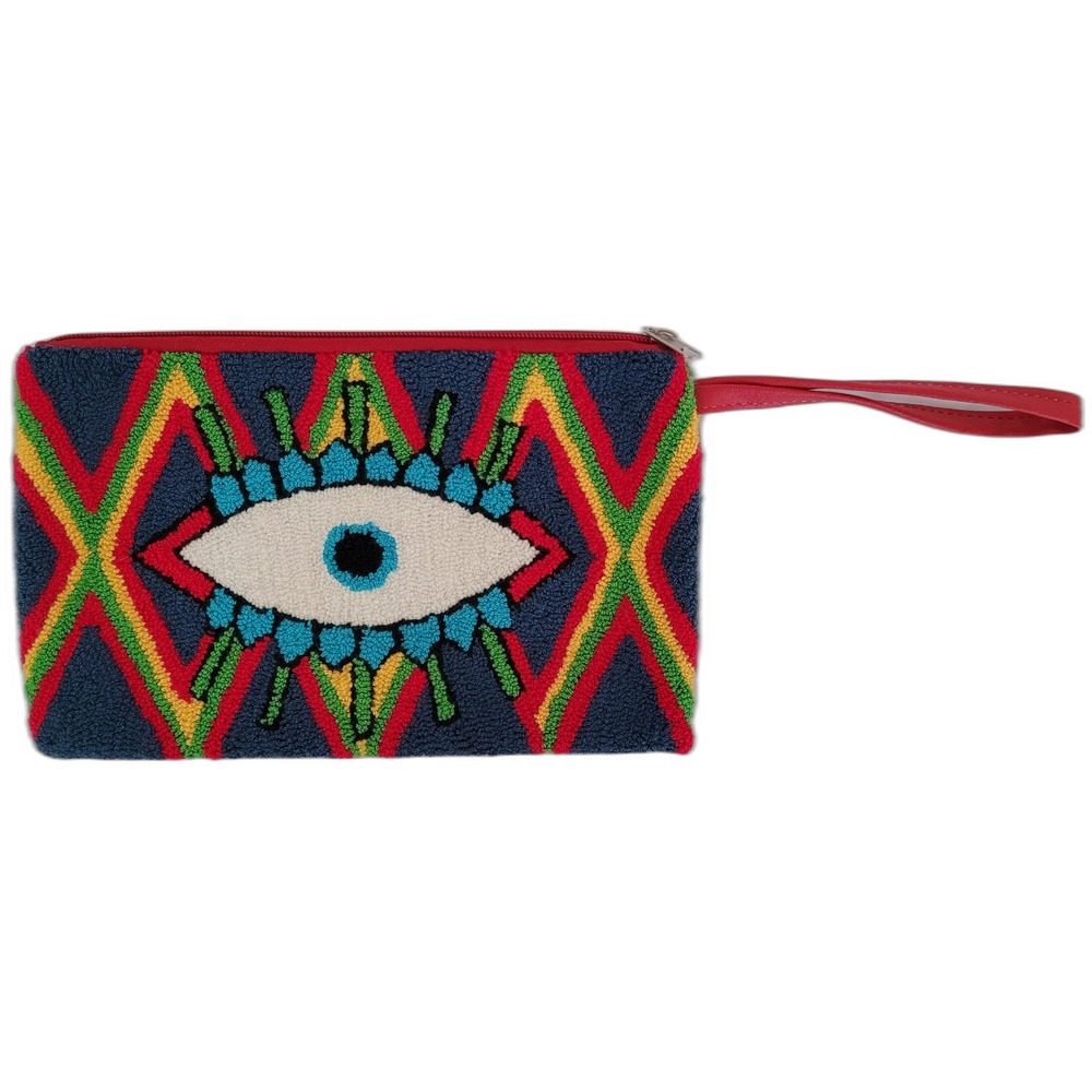 NWT Wuitusu Hana Handmade Wayuu Punch-needle‎ Clutch